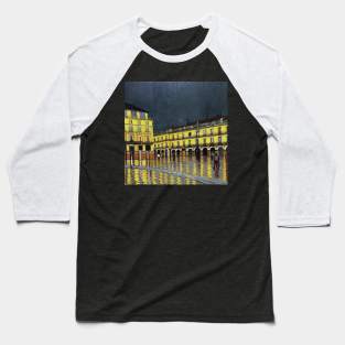 Plaza Mayor de Madrid, Vincent van Gogh style Baseball T-Shirt